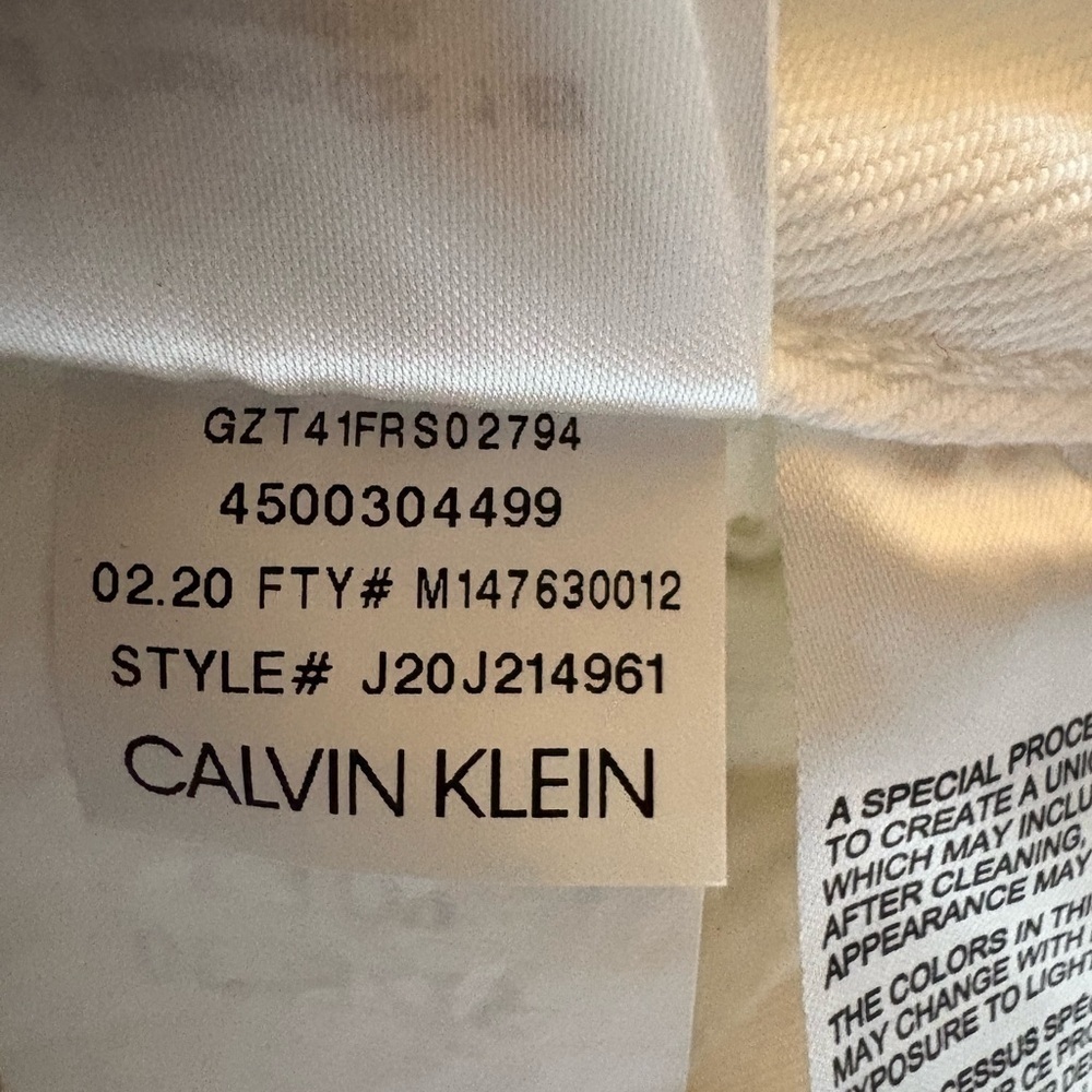 Calvin Klein Jeans Pride Collection High Rise White Denim Mini Skirt – W30 - Picture 15 of 15